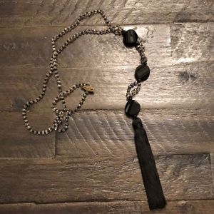 Long beaded tassel pendant necklaces by Miami based designer Mare Sole Amore.
